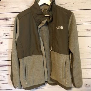 North Face Denali Jacket Classic Brown Zip Up